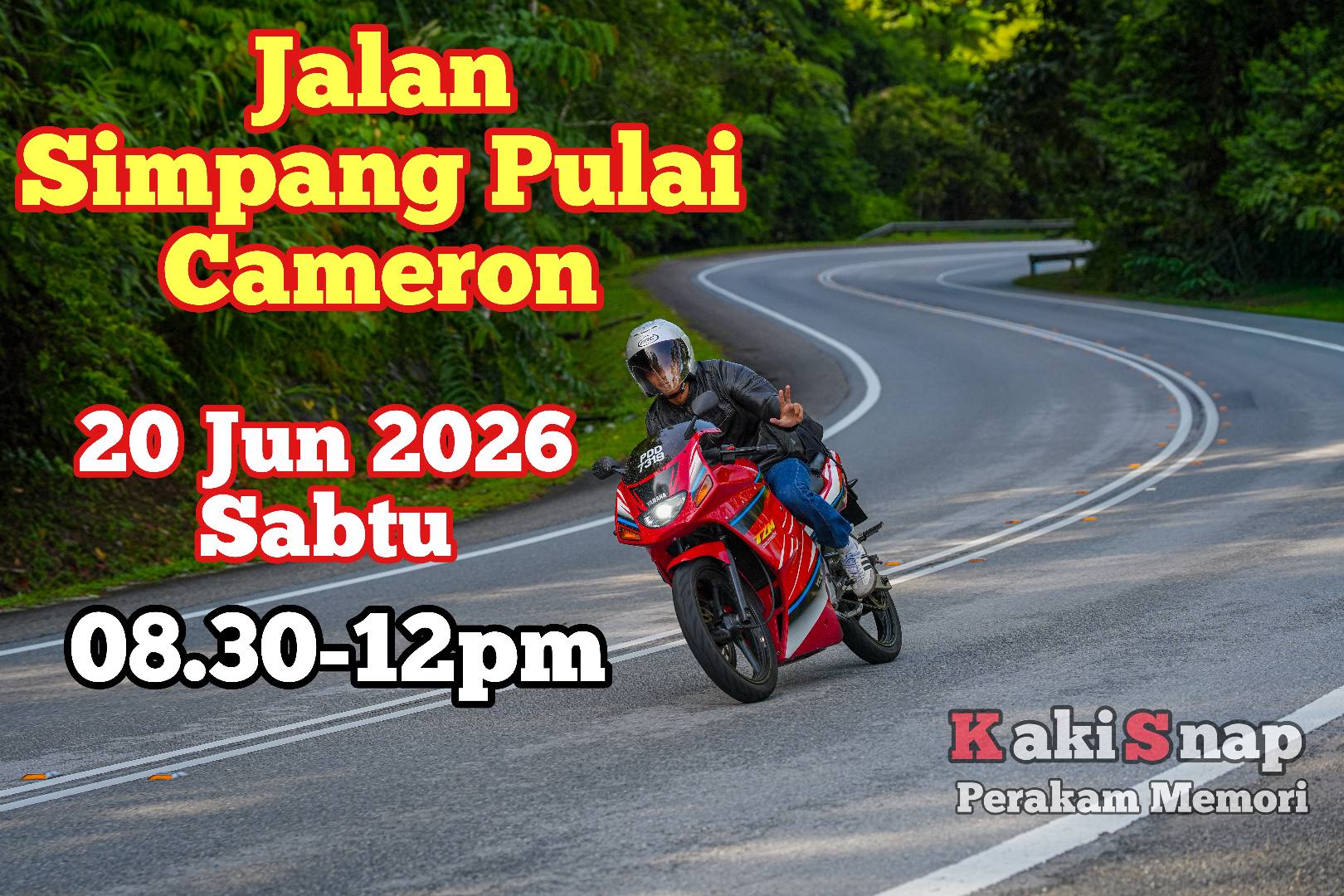 RIDE SANTAI SIMPANG PULAI-CAMERON (SABTU) 20 JUN 2026