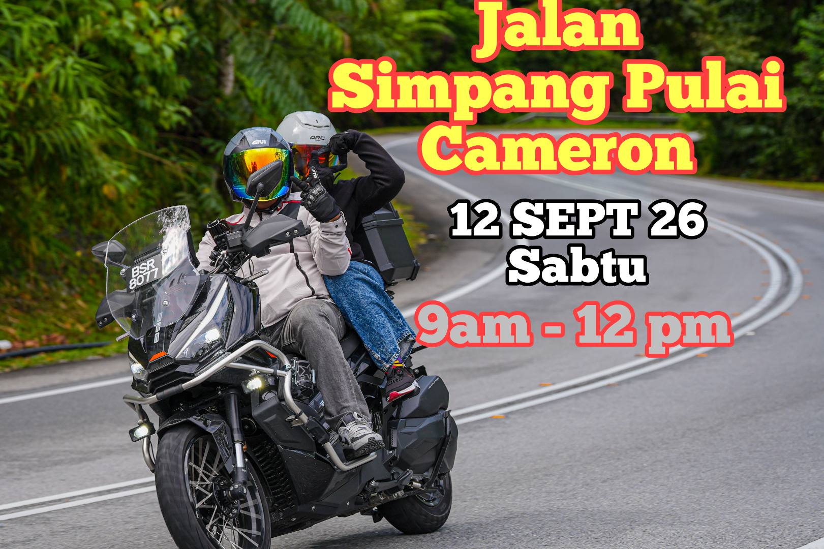RIDE SANTAI SIMPANG PULAI-CAMERON (SABTU) 12 SEPT 2026